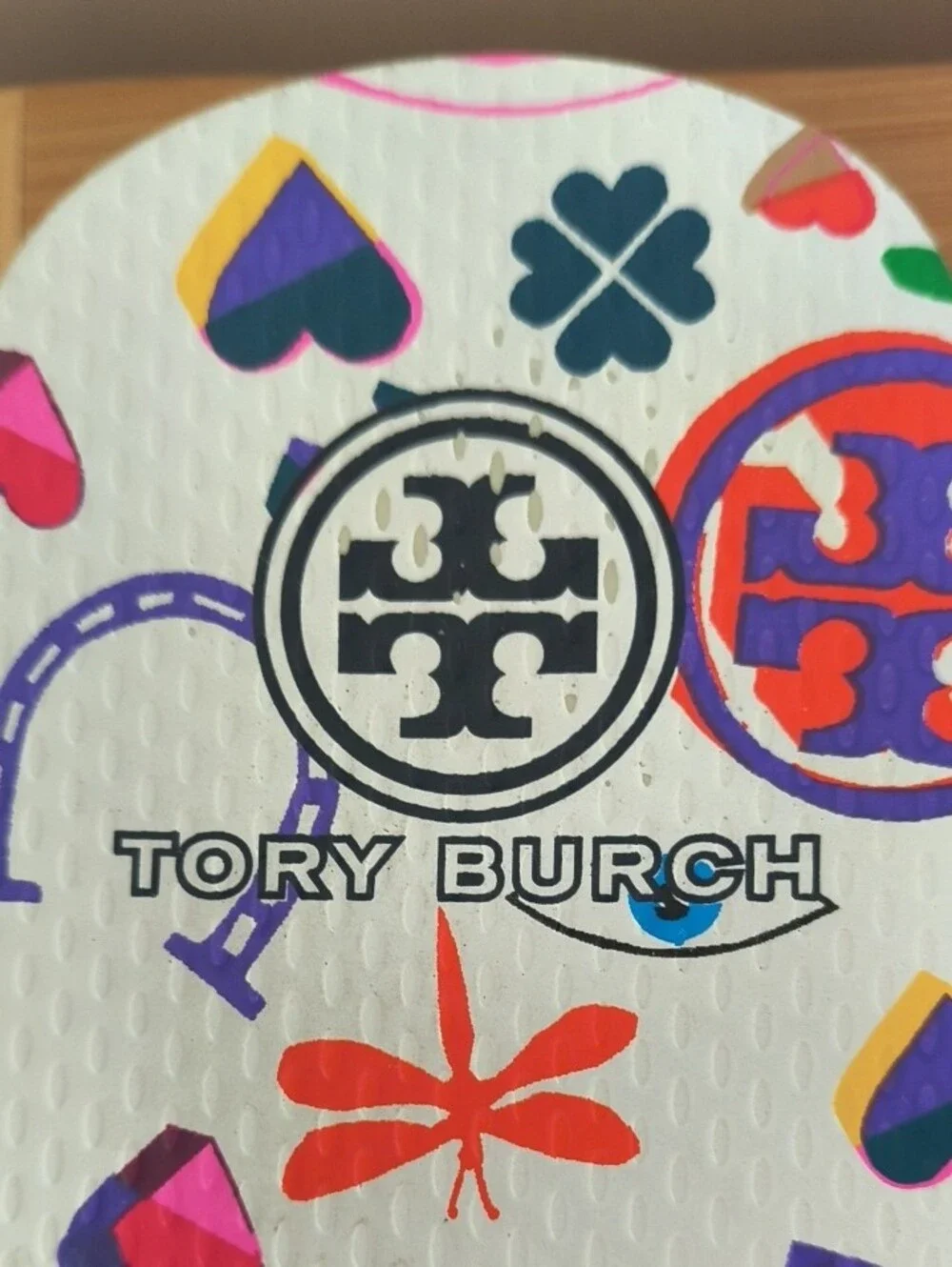 Tory Burch Lucky Charm Flip Flops Size 9.5